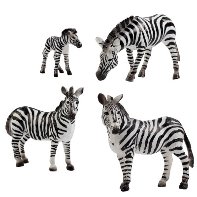 

SURPRESA V, Animal Set Toy Gift for Kids, Zebra clan, 4pieces of one set