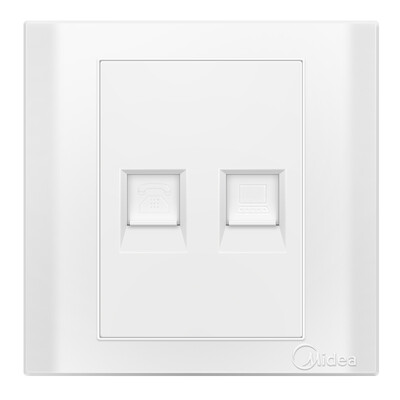 

Midea (Midea) switch socket 86 anti-splash box waterproof box E03 elegant white