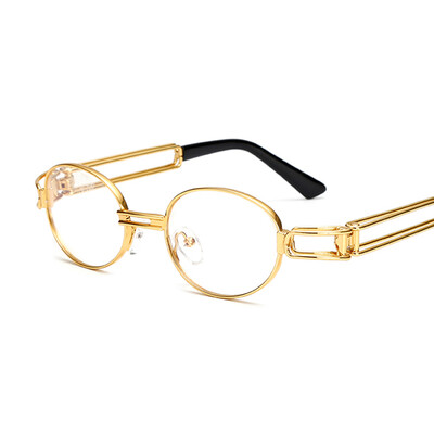 

Peekaboo retro vintage sunglasses men small round gold metal small sun glasses for men women uv400
