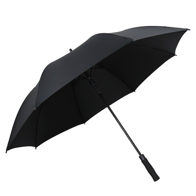 

Cmon single layer super large long handle umbrella A1702 mens large long handle umbrella windproof automatic umbrella golf business umbrella black