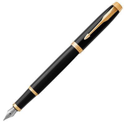 

Parker (PARKER) 2016 new IM pure black Liya gold clip ink pen