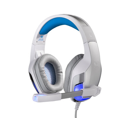 

KOTION EACH G5300 гарнитура игровая гарнитура бас-бас микрофон микрофон ноутбук настольная гарнитура белый синий