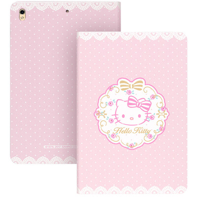 

Hello Kitty Apple, новый IPad Pro 10,5 Yingcun защитного кожуха / защитная оболочка мультфильм Интеллектуального сна кобура венок Katie