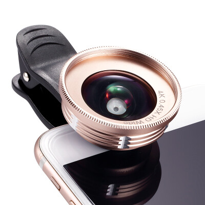 

Chuang cherllo 039 mobile phone lens wide-angle macro CPL set champagne gold apple iphone Huawei millet general high-definition self-portrait camera SLR external camera