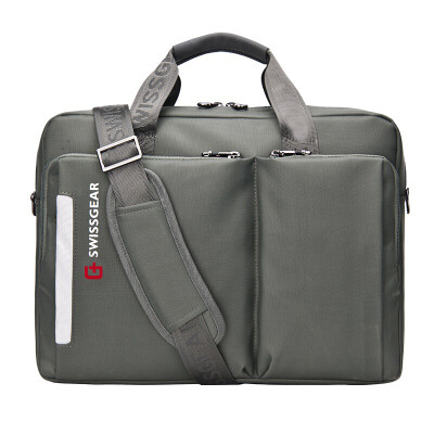 

SWISSGEAR Shoulder Bag Messenger Bag Fashion Casual Handy Messenger Bag 14.6 "Men & Women Business Handbag Briefcase SA-5015 Gray