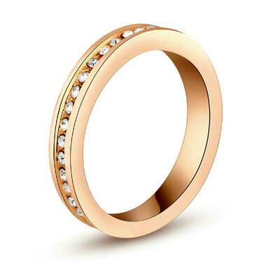 

Yoursfs Fashion 18k rose gold plated zircon wedding engagement rings for women dropshipping