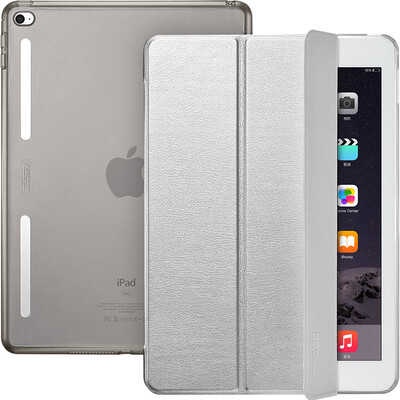 

(ESR) Apple iPad mini4 корпус / раковина легкий и тонкий анти-осень мягкая рамка три раза стент спящий кожаные перчатки Yue Yue цвет серии метеор серебро