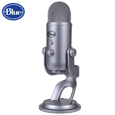 

Blue yeti snow strange USB professional condenser microphone mobile phone game live broadcast singer singing microphone microphone universal K singing it conference recording gray