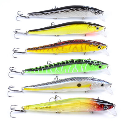 

1pc Новый дизайн Картина Приманка для рыбной ловли 4.7 "-11.94cm / 14.47g-0.51oz Minnow Lures 6 color Crankbait