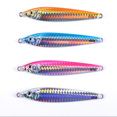 

1PC Lead Fish 60g-2.12oz Fishing Lure 4 Color Fishing Bait 9.5cm-3.74" Casting Lure Deep Sea Jig Fishing Tackle