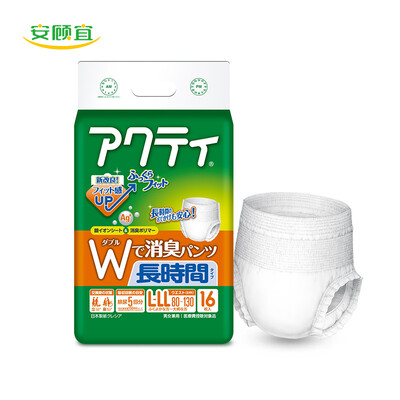

An Guyi ACTY adult diaper panties long-lasting type diaper elderly maternity pants L-LL 16 tablets 5 times absorption Japan imported