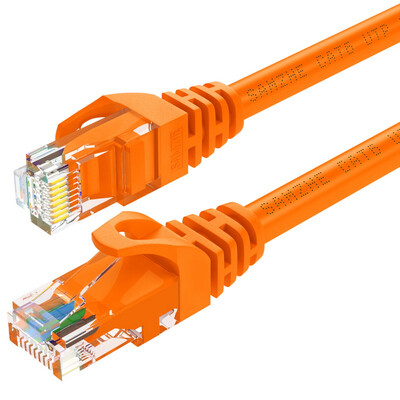 

Shanze SAMZHE six types of cable CAT6 Gigabit high-speed network line indoor&outdoor 8-core cable line 6 computer TV router cable ORA-6010 orange 1 meter