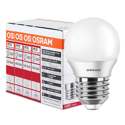 

OSRAM (OSRAM) Светодиодная лампа маленького шарика пузырька 4.5W E27 большой рот солнце цвет белый четыре загрузки
