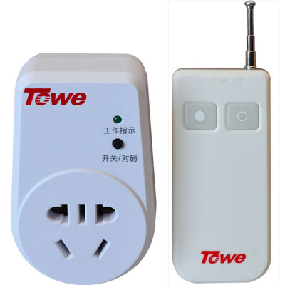 

With the (TOWE) WS161 / D-2 high-power wireless remote control socket 220V two-way intelligent switch plug 3500W through the wall