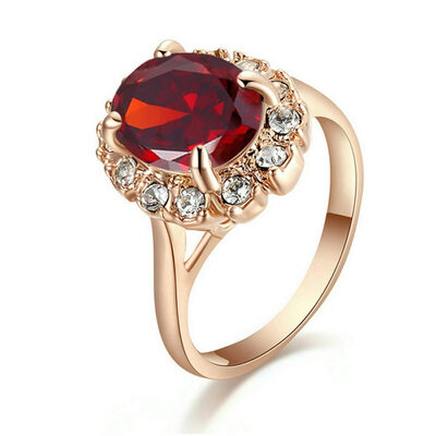

Yoursfs@ Sparkle zircon Rings for Women 18K Rose Gold Plated Jewelry Rings Wedding CZ Rings for Bridal