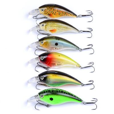 

1PC Unpainted Fishing lure Exported to Japan 3.55"-9cm Fishing Bait 16.71g Crank Bait 6 color Fishing Tackle 4# Hook