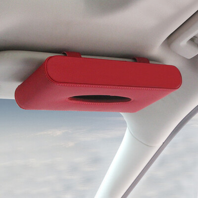

Huazhe car tissue box sunroof sun visor tissue box creative seat hanging car tissue box car supplies car tissue box hanging type black&white color