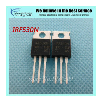 

10PCS free shipping IRF530N IRF530 IRF530NPBF MOSFET MOSFT 100V 17A 90mOhm 247nC TO-220 new original