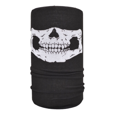 

Black Classic Skull Bandana Skull Face Shield Tube Headwear Scarf Promotional
