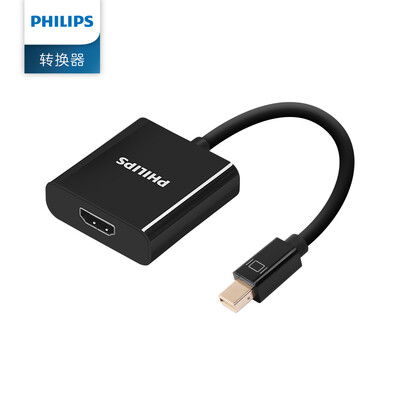 

Philips (PHILIPS) Преобразователь Mini DP to HDMI активный адаптер 4K HD конвертер черного цвета SWR3119B / 93