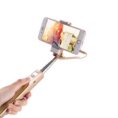 

Green joint self-timer lever mobile phone self-timer self-timer self-timer with a rearview mirror fill light to support Apple Huawei millet&other iOS&Andrews system 40936 Tu Hao gold