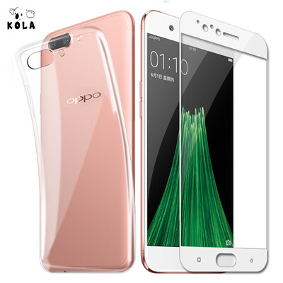 

[Shell film set] KOLA OPPO R11 прозрачный чехол для мобильного телефона защитная крышка полноэкранный чехол для мобильного телефона пленка защитная пленка для OPPOR11 white