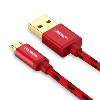 

Кабель Micro USB для зарядки и передачи данных UGREEN 0,5м красный