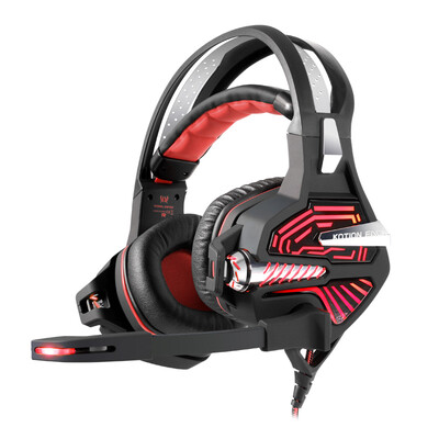 

KOTION EACH GS100 Headset gaming 7.1 Full USB interface Headset Notebook Desktop PC Headset with microphone bass black red