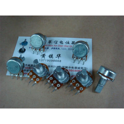 

148 single joint potentiometer with step 41 points B1K B10K A1M handle length 15F