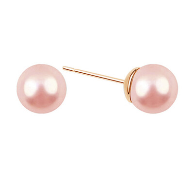 

Yoursfs@ Sale Popular Imitation Pearl Small Earrings for Women Rose Gold Push Back Summer Pearl Stud Turkish Earrings
