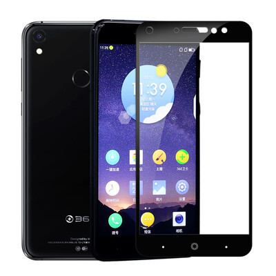 

Langke 360N5S tempered film 360 mobile phone N5S full-screen coated steel film high-definition explosion-proof mobile phone protective film for 360N5S (black