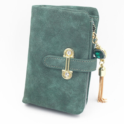 

Fashionable cheap womens wallets cashmere sweater tassel short paragraph pumping belt ladies wallet multi-functional purse wallet