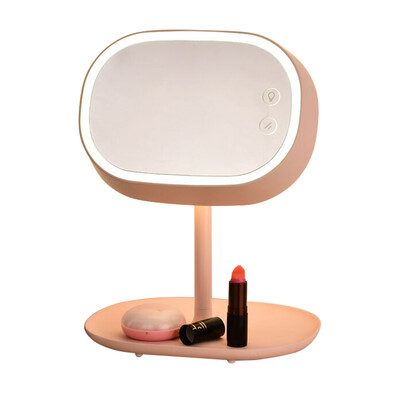 

Qianyue birthday gift girl to send his wife girlfriend Tanabata Valentine&39s Day gift to send his girlfriend creative LED rechargeable makeup mirror lamp pink
