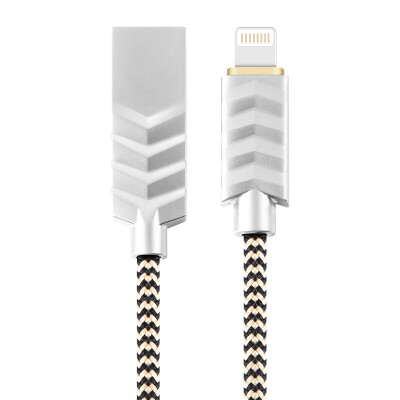 

Machine music hall Apple data cable phone charging line power cable support iPhone8 7 6s Plus iPad Mini4 zinc alloy weaving S-M327 gold