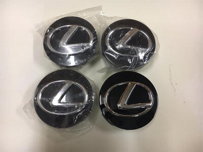 

NEW LEXUS SET 4 CENTER WHEEL WHEELS RIM RIMS HUB HUBS CAP CAPS COVER 62MM BLACK (Fits: Lexus