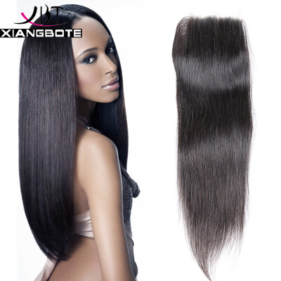 

Peruvian Virgin Human Hair Straight With Closure 3 Bundles Peruvian Virgin Hair With Middle/Free/Three Part Lace Closures