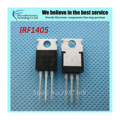 

10pcs free shipping IRF1405 TO-220 MOSFET MOSFT 55V 133A 53mOhm 170nC new original