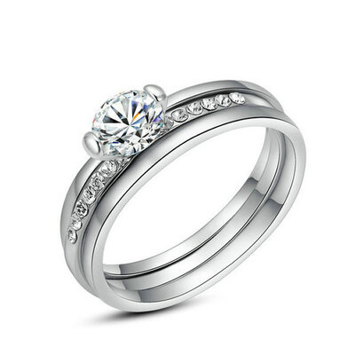 

Yoursfs® 18K Gold Plated Triple Rounds Simulated Diamond Rings Use Austrian Crystal Fashion Jewelry