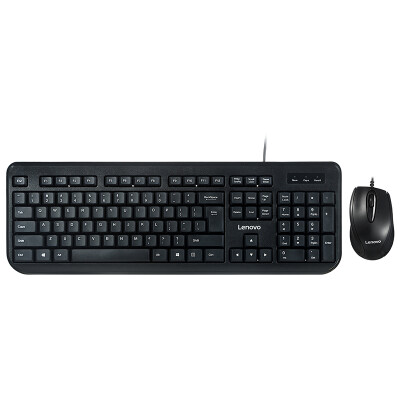 

Lenovo Lenovo FBL322 home commercial wired keyboard mouse set black