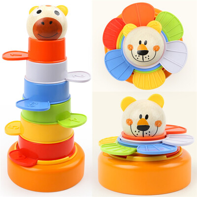 

Topbright animal cups stacked high baby puzzle baby toys boy girl children&39s toys