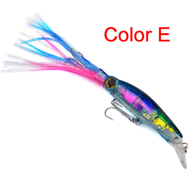 

1pc дизайн Squid 7 "-14cm / 1.566oz-40g рыболовные приманки 6 Цвета рыбацкая приманка 1/0 # Крючок для рыбалки
