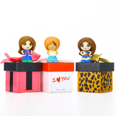 

Gift Global Gift Box Boys Girl Every Family Children's Toys Puzzle DIY DIY Mini Dolls Small Decoration Model Toys Birthday Gifts Three Pack 09271