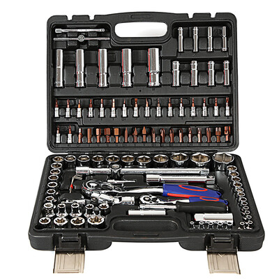 

WORKPRO W003028N Socket Set Multi-function Ratchet Wrench Tool Set 108 Piece Set Service Tools