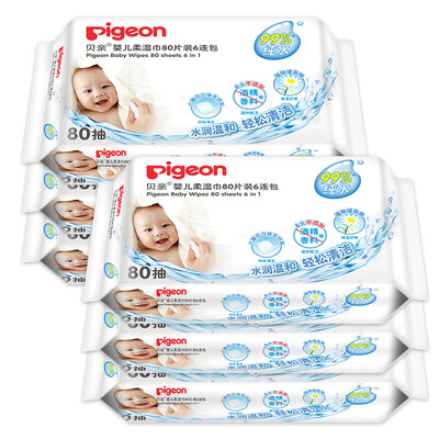 

Pigeon Детские влажные салфетки 80 шт. (6 пакетов) PL191
