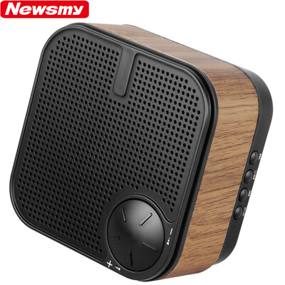 

Newman Newsmy L63 radio wood fashion speaker stereo FM radio elderly rechargeable portable mini card mp3 player wireless Bluetooth call black
