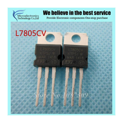 

20pcs free shipping L7805CV L7805 KA7805 MC7805 Voltage Regulator 5V 1.5A TO-220 new original