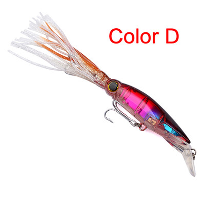 

1pc дизайн Squid 7 "-14cm / 1.566oz-40g рыболовные приманки 6 Цвета рыбацкая приманка 1/0 # Крючок для рыбалки