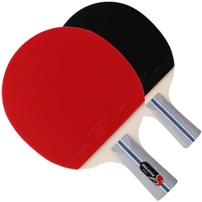 

Deli popular F2321 table tennis racket straight shot vertical shot short handle double-sided anti-plastic 1 star single shot