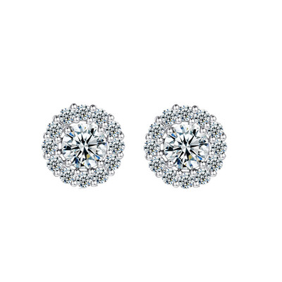 

Yoursfs Simple Round Zirconia Earrings Setting Gold Color Earrings For Women Party Jewelry
