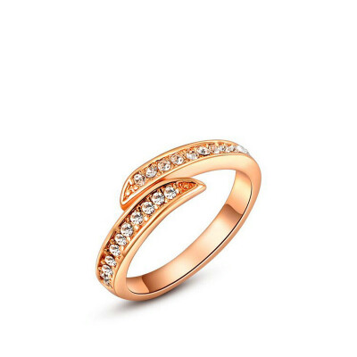 

Yoursfs@ Engagement 18k gold plated clear austrian crystal rings fashion promise ring for women dropshipping